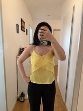 Gelbes Damen Rüschen-Top   Tailor Made   kau...