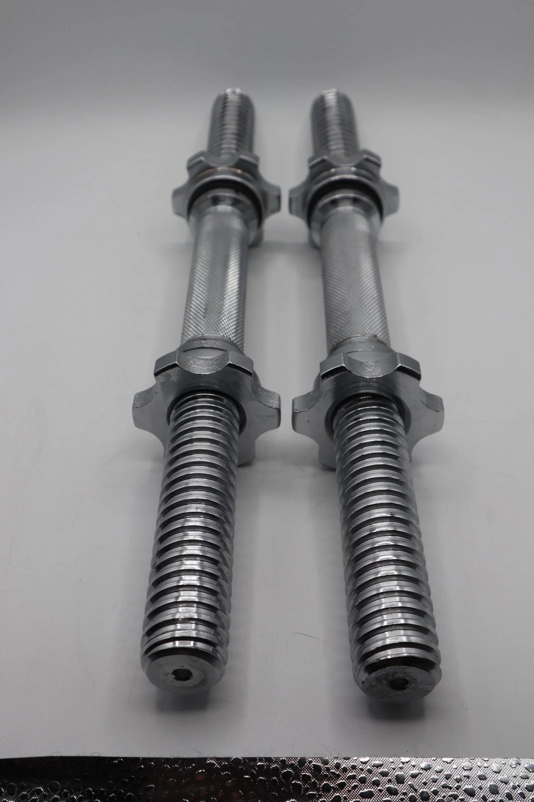 2 Pack Adjustable Dumbbell Bars Handles 16'' long with Collars