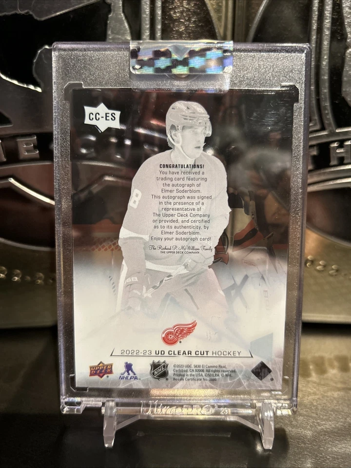 2023-24 Upper Deck Clear Cut Elmer Soderblom Rookie Auto #CC-ES - Image 2 of 2