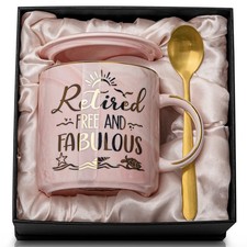 Retirement Gifts for Women, Colleagues 14 ounces, Pink-