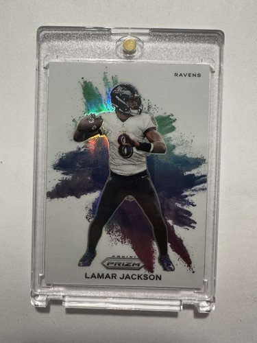 Lamar Jackson #CB-12 2023 Panini Prizm Color Blast card