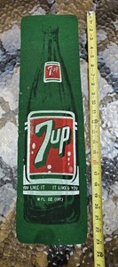 Old 7up Vintage ADVERTISING WOOL COUNTER FELT