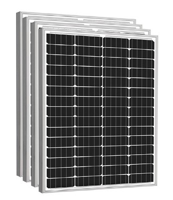Solar Panel 4x100W 400W 23% High Conversion Mono Off-Grid Charge RV Marine Home
