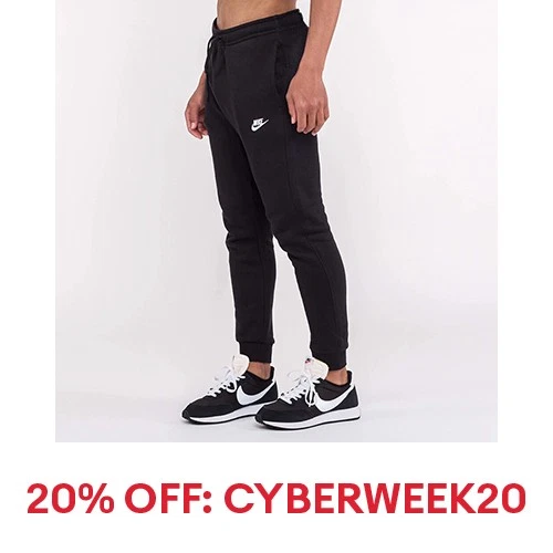 Nike Mens Jogger Athletic Regular Fit Gym Work Out Draw String Fleece Sweatpants