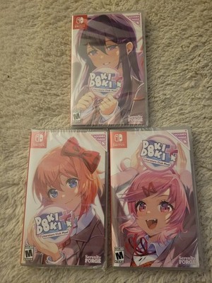 Doki Doki Literature Club Plus Full Set PAX Convention Exclusive Switch Set Of 3