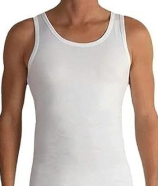 Camiseta Sin Mangas De Hombre En Puro Algodón Richbell RH15 Canotta Íntima