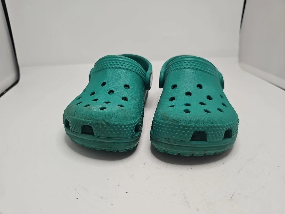 Crocs Toddler Unisex Boy Girl Green Clogs Size 7 C - Image 3 of 4