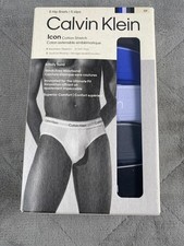 Calvin Klein Icon Cotton Stretch 5 pack-Pack Hip Brief - Size Small 28-30