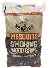 Mr. Bar-B-Q Mesquite Smoking Wood Chips Traditional Spicy Flavor 1.6 LB - Bag