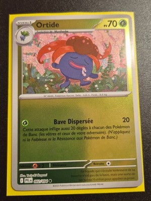 Pokemon Karte: Ortide | 002/094 Reverse Foil | ME02 Mega Evolution