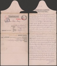 Germany WWII 1943 - POW Letter Stalag VI A to Belgium - Censor EP6