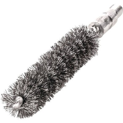Rohrbürste L.115mm D.8mm STA gewellt Besatz-L.80mm 10 LESSMANN Rundbürste Bürste