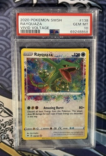 Pokemon TCG Rayquaza 138/185 Vivid Voltage PSA 10 Gem Mint