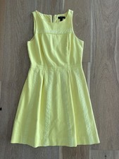 J. Crew Sunny Yellow Textured Dress