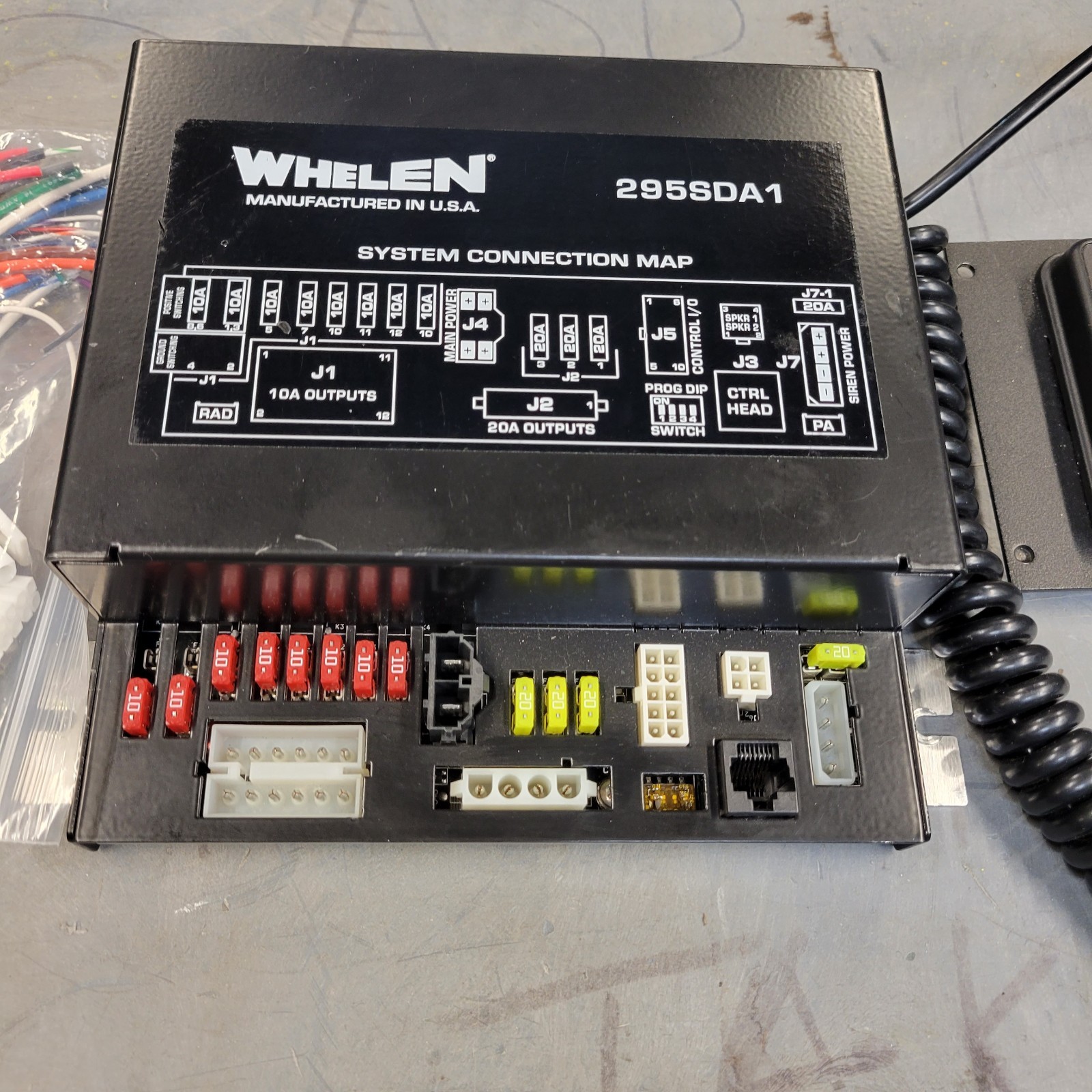 WHELEN 295SDA1  PA AMP AND CONTROLLER ONLY   TESTED WORKS PERFECTLY