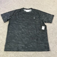 Spyder Rash Guard Shirt Mens XL Black Camo UPF 30+ Quick Dry Wicking S923028