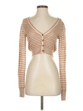 Intermix Women Brown Cardigan P