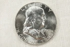 NobleSpirit BLAZING Very Choice-Gem BU 1957 Franklin Half