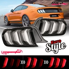 2015-2023 Tail Lights for Ford Mustang Euro Style LED Sequential Turn Signal