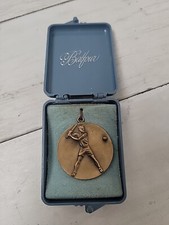 Vintage Balfour Softball/Baseball Charm In Original Blue Case