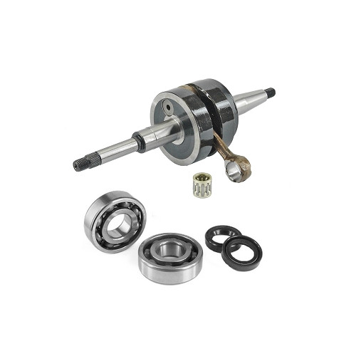 Vilebrequin renforcé et roulements haute précision Peugeot Kisbee Django 50 2T