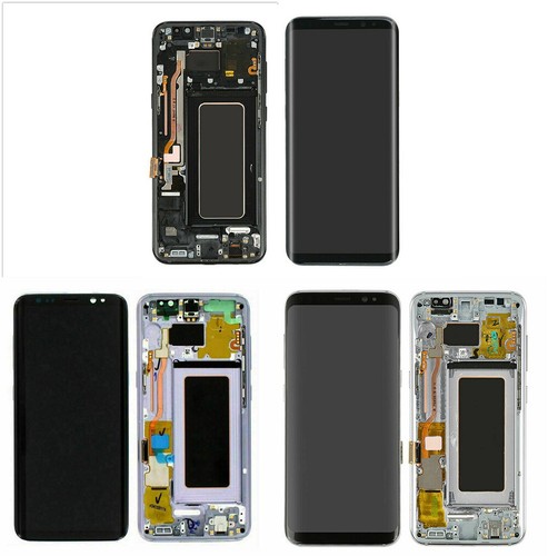 Pantalla de repuesto LCD Samsung Galaxy S8 G950 con marco de exhibición de manchas negras - Imagen 1 de 9