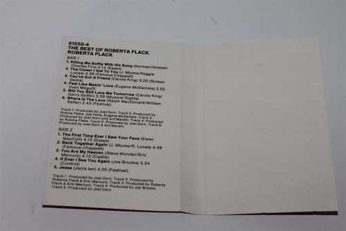Roberta Flack The Best Of Cassette Tape Atlantic 61050-4 - Picture 5 of 8