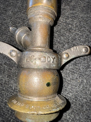 Antique PEERLESS HI-BOY Metal Beer Keg Tap AM TAP BUSH CO DETROIT MICH (J-1) - Picture 6 of 7