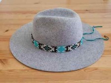 Beaded Hat Band Native American Style Handmad...