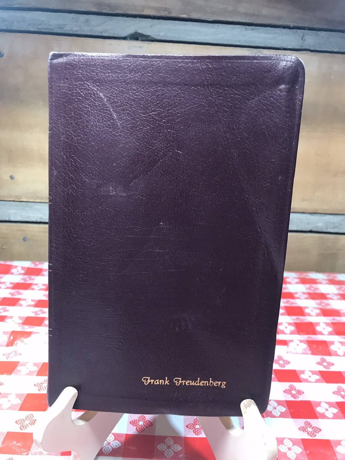 Vintage Holy Bible King James Version Giant Print Reference Bonded Leather