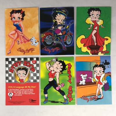BETTY BOOP: ALL ABOUT BETTY Complete Dart Flipcards 2001 Trading