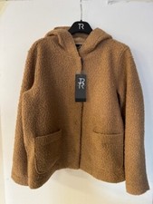 Thomas Rabe Women's Hooded Jacket, Brown, Uk 12, New