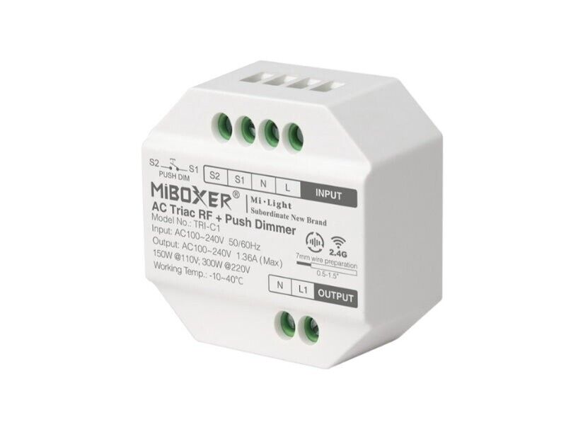 MiBoxer 1-4 Zonen Funk Dimmer 230V Fernbedienung C1 LED Halogen WiFi ready