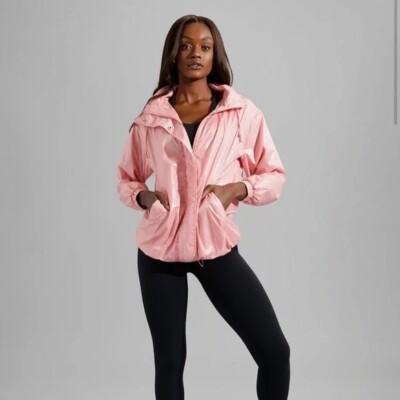 Buffbunny Collection Elemental Long Windbreaker Jacket Size XS NWT Pink ...