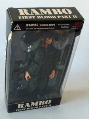 First Blood Part II Rambo 28,5 cm Figur 12'' Figure aus dem Jahr 2001 N2Toys Neu