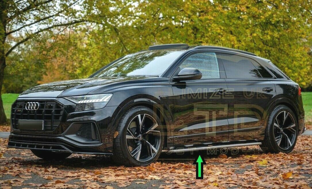 For AUDI Q8 SQ8 RSQ8 2018 4MN BLACK EDITION SIDE STEPS RUNNING BOARDS
