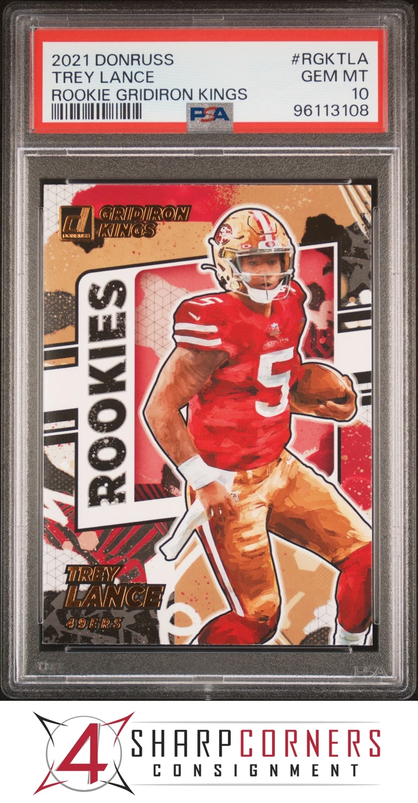Trey Lance Panini Donruss Rookie Gridiron Kings #RGKTLA Base