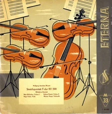 MOZART SQ K.590 MICHAILOW QUARTET Eterna 720022 10" GG1 1956 Recording VG to VG+