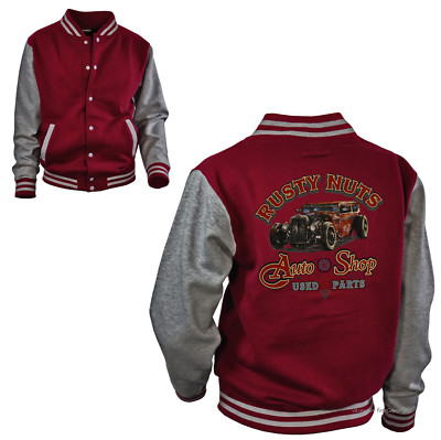 Hot Rod College Jacke Baseball Auto custom car oldtimer Vintage automotiv *1177
