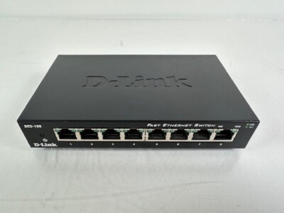 D-Link DES-108 8-Ports 10/100Mbps External Desktop Switch w/ power adapter