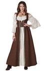 Medieval Overdress Renaissance Adult Costume (Brown)