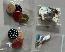 DOG Embellishments Brads & Buttons bone, paw, hydrant, bowl, bone, more!
