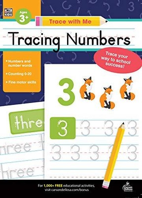 CARSON DELLOSA | TRACE WITH ME: TRACING NUMBERS By Thinking Kids NEW