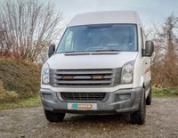 KüHlergrill Kit Passend FüR VW Crafter (2012-2016) LED Fernscheinwerfer Leuchte