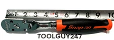 SNAP ON TOOLS USA ORANGE 3/8" Drive Cynergy Hard Grip Flex Ratchet FHFD100 O NEW