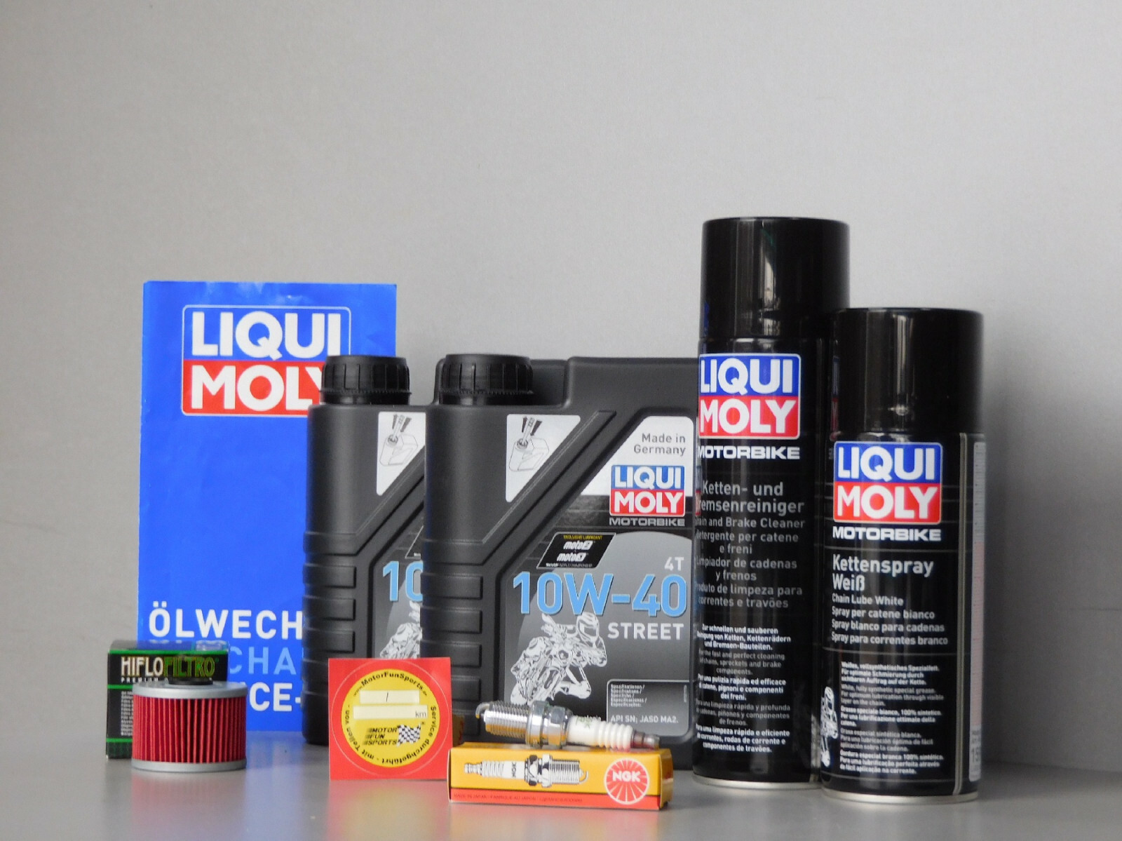 Maintenance Set Honda XL 350 R Oil Filter Spark Plug Service Inspection