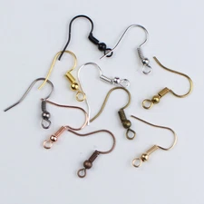 100pcs/lot Earring Hooks Earring Findings Ear Wires Hooks for DIY Jewelry Making