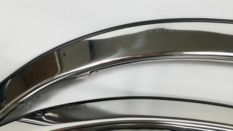 Juego de 4 piezas Town Car cromado pulido acero inoxidable guardabarros moldura para Lincoln 03-10 Foto 3 de 4
