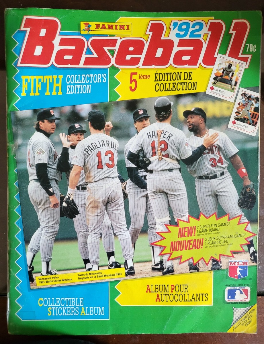 人気が高い 1992 MLB Sticker Album Panini America 5th collector's ボックス