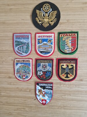 Restposten Vintage Souvenir Filz Patch Sammlerstücke
